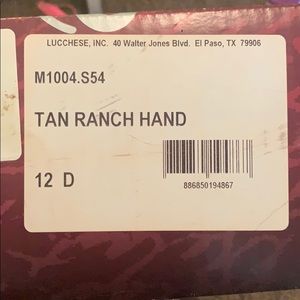 Lucchese brown boots